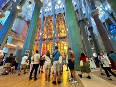 Barcelona in 1 Day: Sagrada Familia, Park Guell, Mila, tapas - Casa Mila La Pedrera: courtyards and the rooftop chimneys