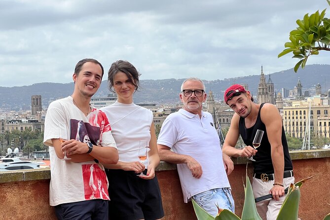 Barcelona: Rooftop Tapas & Sangria class with a Local Chef - The rooftop terrace meal: marina views, Port Vell energy, and plenty of food