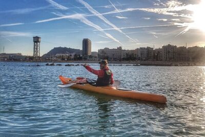 Barcelona Skyline Kayaking Coupled with Delicious Tapas - Olympic Port turnaround: returning your way back with optional sea time