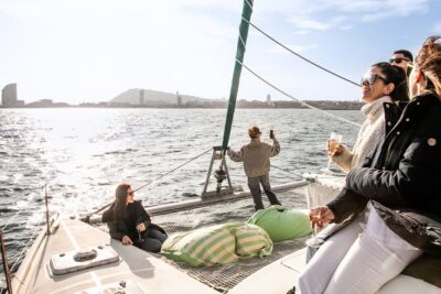 Barcelona Small Group Trip by Catamaran w Tapas, Cava and Sunset - Marina Vela to the Coast: The First Stretch of the Ride