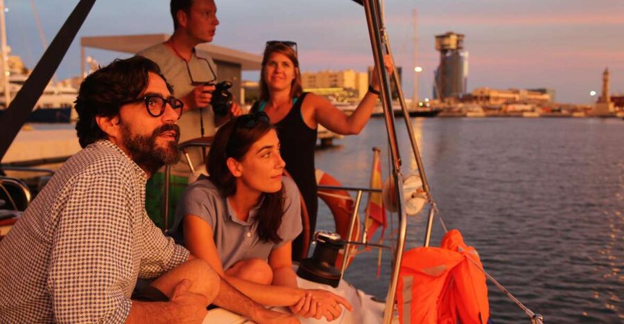 Barcelona: Unique Sunset Sailing Tour with Tapas & Open Bar - Steering the yacht or staying in relax mode: pick your style