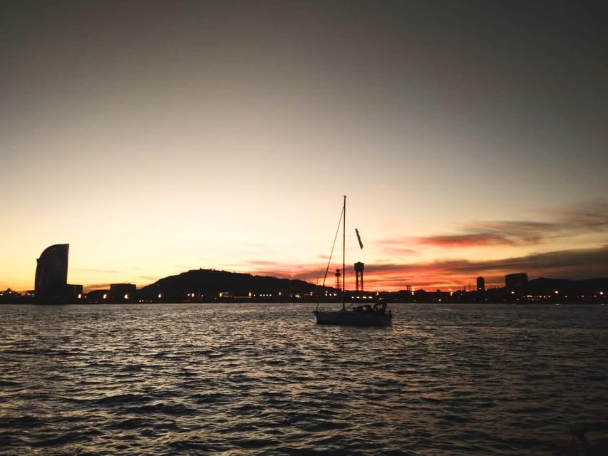 Barcelona: Unique Sunset Sailing Tour with Tapas & Open Bar - What you see from the water: Sagrada Família, W Hotel, Montjuïc, and more