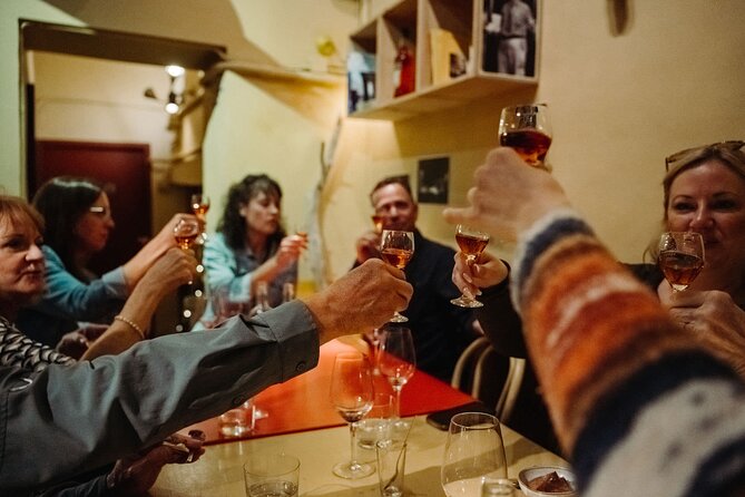 Bohemian Barcelona Neighborhood Evening Tapas & Wine Tour - Restaurant Santagustina: Cava toast and the modern-traditional tapas mix