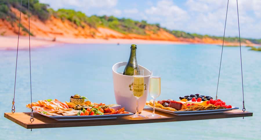 BROOME: DINOSAUR ADVENTURE CRUISE - With Tapas and Cocktail - Watching turtles, dolphins, and sea snakes from Brahminy Kite