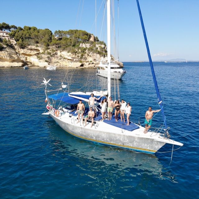 Can Pastilla: Sailboat Tour with Snorkeling, Tapas & Drinks - Leaving San Antonio on a sailboat, not a crowd bus