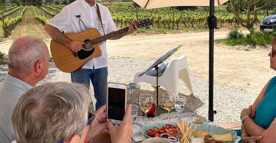 Carvoeiro/Portimão/Alvor: Wine Tour w/ Tasting, Tapas, Music - The tasting and tapas pairing: four wines with four small plates