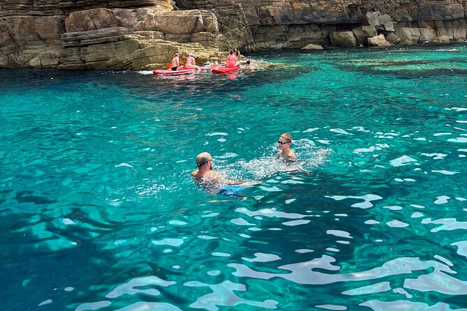 Coves and Caves Excursion with Tapas and Premium Open Bar in Ibiza - Port des Torrent cruise: the scenery break between water sessions