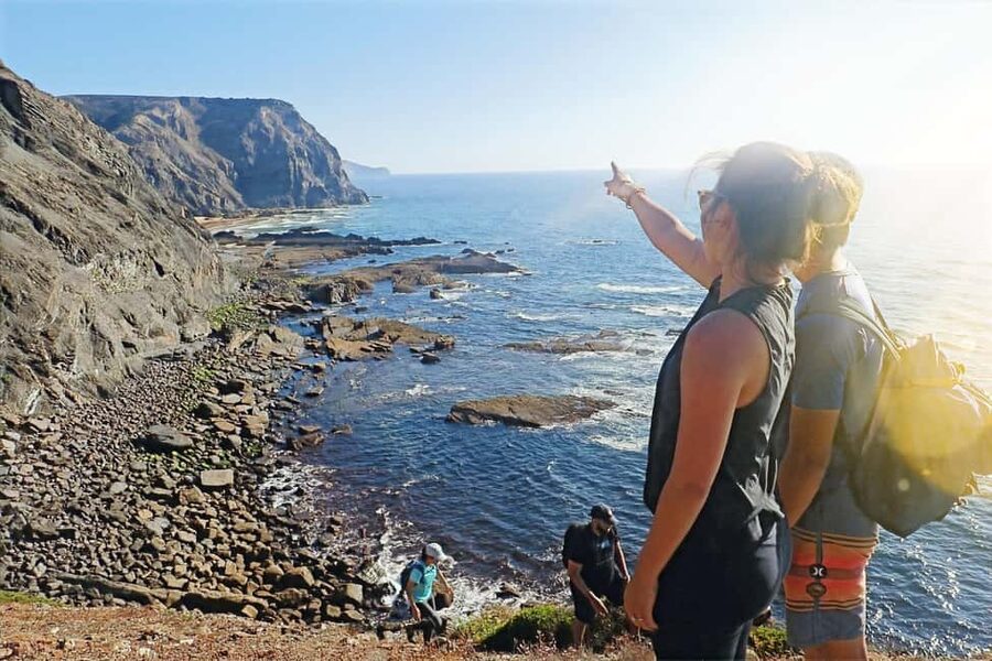From Lagos: West Coast Hiking Adventure & Sunset Tapas - First stop in Lagos: pickup, van ride, and quick orientation