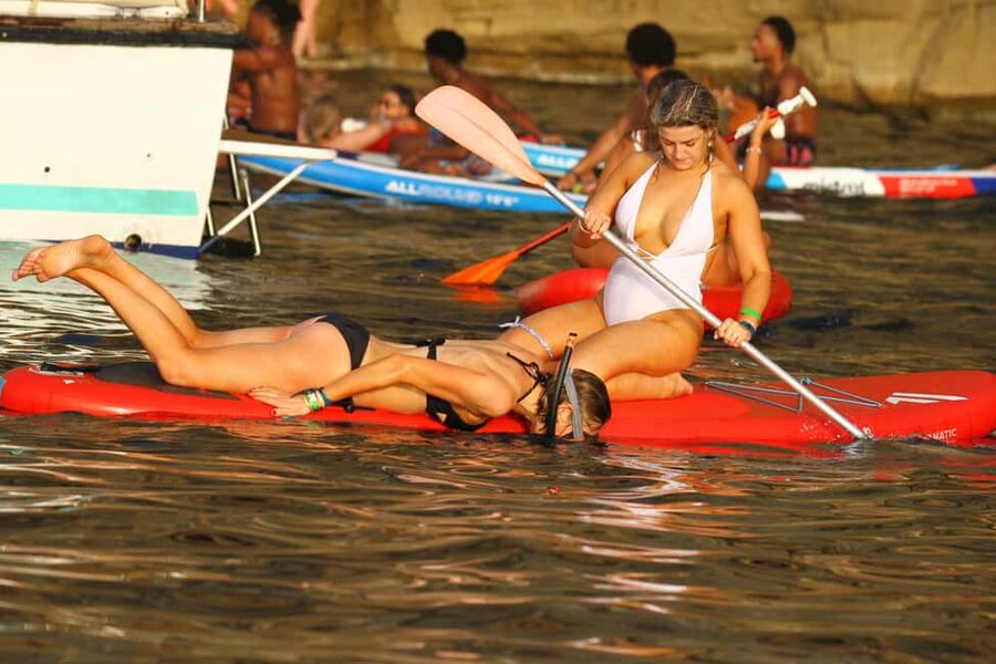 Ibiza: Sunset Boat Tour with Water Sports, Open Bar & Tapas - Cala Bassa Stop: Aperitif Time and Multiple Snack-Style Bites