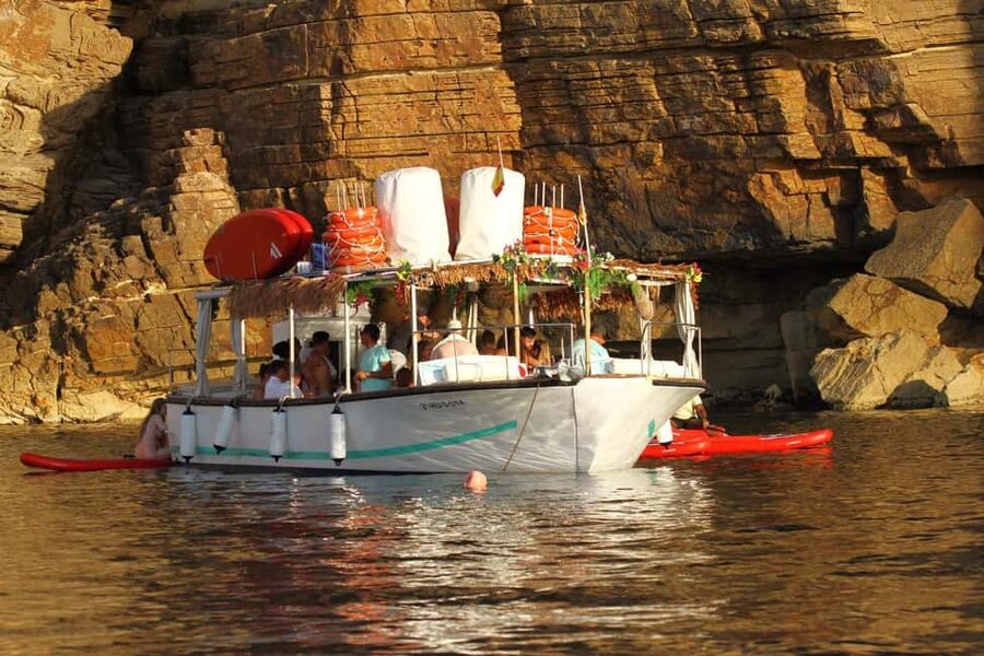 Ibiza: Sunset Boat Tour with Water Sports, Open Bar & Tapas - Café del Mar and Mambo Café: The Sunset Toast Finale