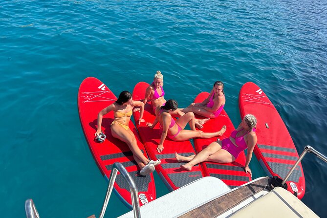 Ibiza Sunset Boat Trip Tapas and Open Bar - Es Port des Torrent: Free Banna Boat Fun and Optional Snorkeling