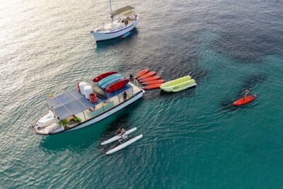 Ibiza Sunset Boat Trip Tapas and Open Bar - Cala Bassa Stop: 1.5 Hours of Tapas, Swim Time, and Water Toys