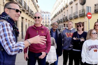 Madrid Food Tour - Tapas Walking Tour - Royal Palace area and the Calle del Factor view break