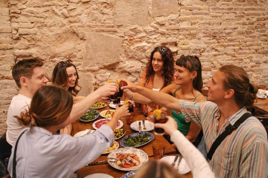 Madrid: Tapas Dinner Party Food Tour with Guide - Vermouth and Wine, With Alcohol-Free Choices