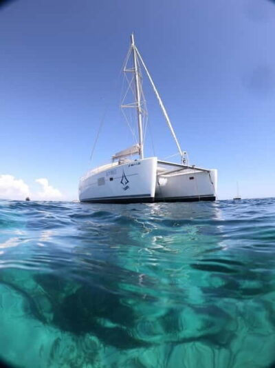 Mallorca: Catamaran Boat Tour with Tapas - On board Salty Breeze: cushions, a clean-feeling boat, and a real toy kit