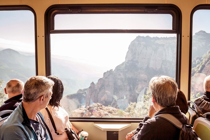 Montserrat & Cogwheel Train, Gourmet Wine Tasting & Tapas/Lunch - From Barcelona Nord to Montserrat: bus comfort and the mountain schedule