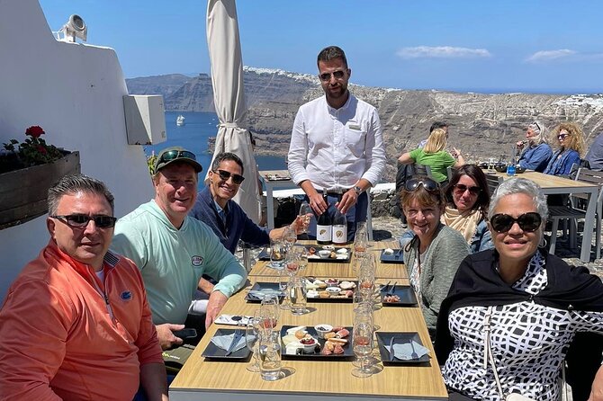 Private Wine Tour in 3 Wineries with 12 Wine Tastings and Tapas - Stop 3: Venetsanos Gravity-Fed Winery, Caldera Cliffs, and Sunset