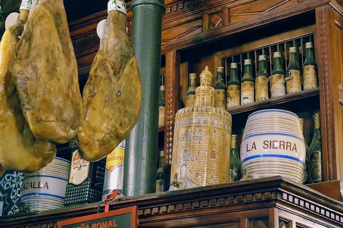 Sevilla Food Tour: Tapas, Wine, History & Traditions - Santa Maria la Blanca: carrillada, espinacas con chickpeas, and Betis stories