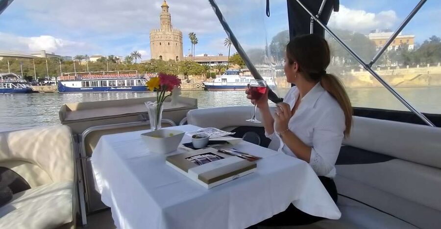 Seville: Exclusive River Boat Tour with Tapas - Tapas and Drink Onboard: Iberian Ham, Salchichón, Cheese, and One Choice