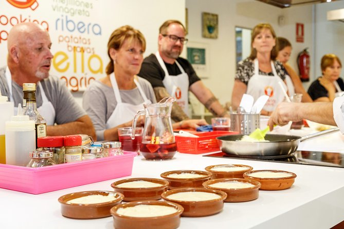 Spanish Cooking Class Paella Tapas and Sangria in Madrid - Evening Tapas Class: From Patatas Bravas to Crema Catalana