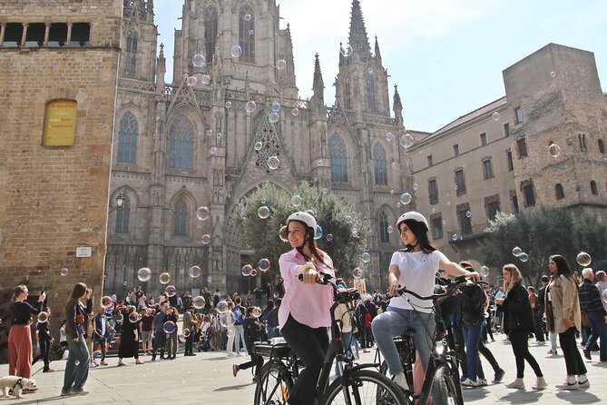 Tapas Tasting Bike/E-Bike Tour in Barcelona - Riding the e-bike: faster, easier, and still fun