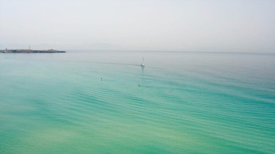Tarifa: Sailboat Tour, Snorkelling, Tapas & Drinks - The tapas break: Spanish tortilla de patatas, ham, olives, cheese, and drinks